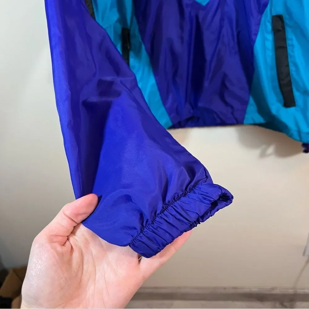 Vintage Nike Windbreaker Purple Blue Medium Gray Tag‎